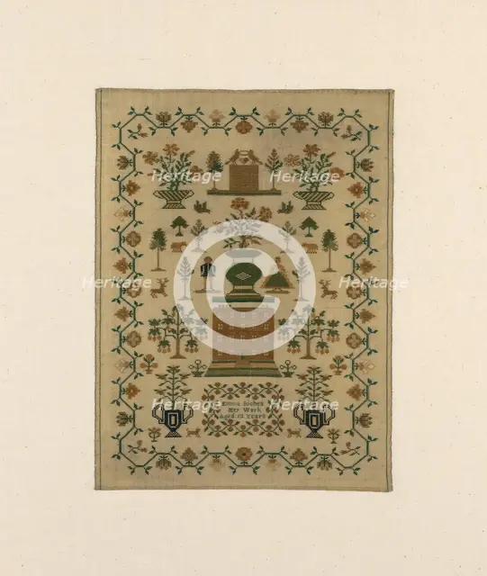 Sampler, United States, 1800/25. Creator: Emma Riches.