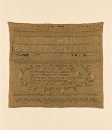 Sampler, United States, 1808. Creator: Nancy Laird