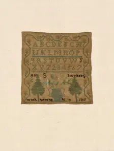Sampler, United States, 1811. Creator: Ann S. Sweitzers