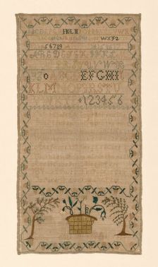 Sampler, United States, 19th century. Creator: Ann Morris