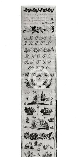 Sampler, Austria, 1827. Creator: Unknown.
