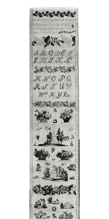 Sampler, Austria, 1827. Creator: Unknown
