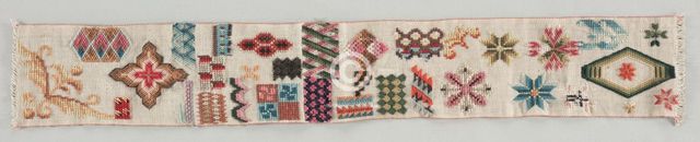 Sampler, c. 1850-1860s. Creator: Unknown.