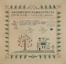 Sampler, c. 1936. Creator: Dorothy Posten