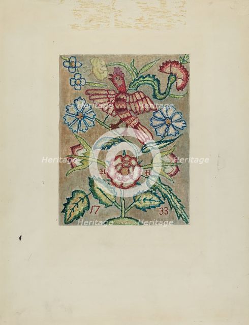 Sampler, c. 1936. Creator: Ella Josephine Sterling.
