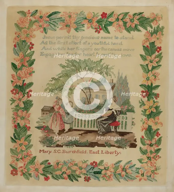 Sampler, c. 1936. Creator: Eva Wilson.