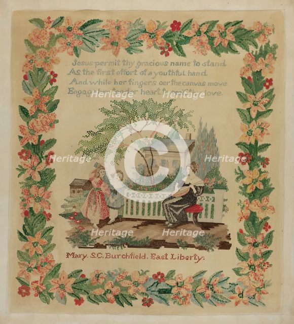 Sampler, c. 1936. Creator: Eva Wilson.