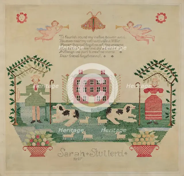 Sampler, c. 1936. Creator: Eva Wilson.