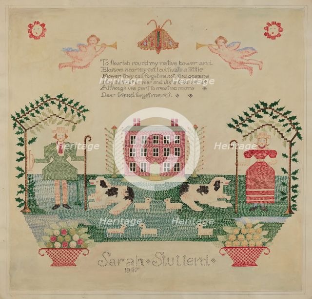 Sampler, c. 1936. Creator: Eva Wilson.