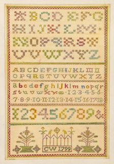 Sampler, c. 1936. Creator: Henry Meyers