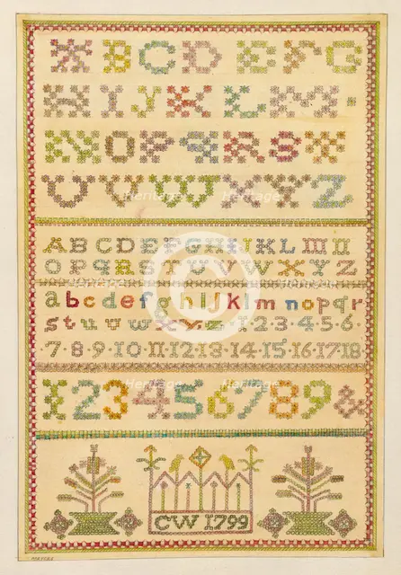 Sampler, c. 1936. Creator: Henry Meyers.
