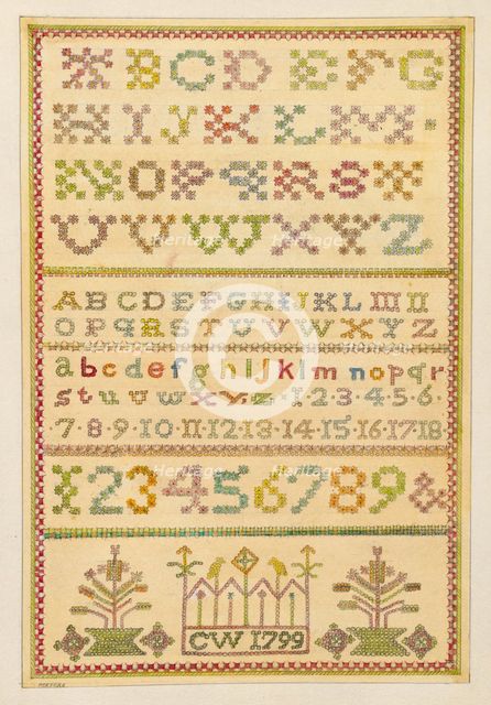 Sampler, c. 1936. Creator: Henry Meyers.