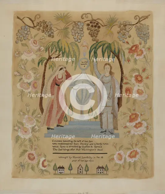 Sampler, c. 1936. Creator: Joseph Wolins.