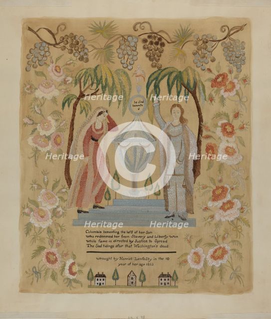 Sampler, c. 1936. Creator: Joseph Wolins.