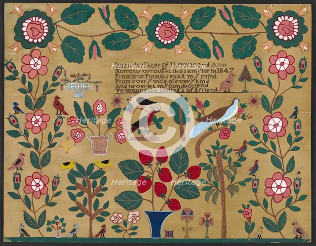 Sampler, c. 1936. Creator: Katherine Hastings.