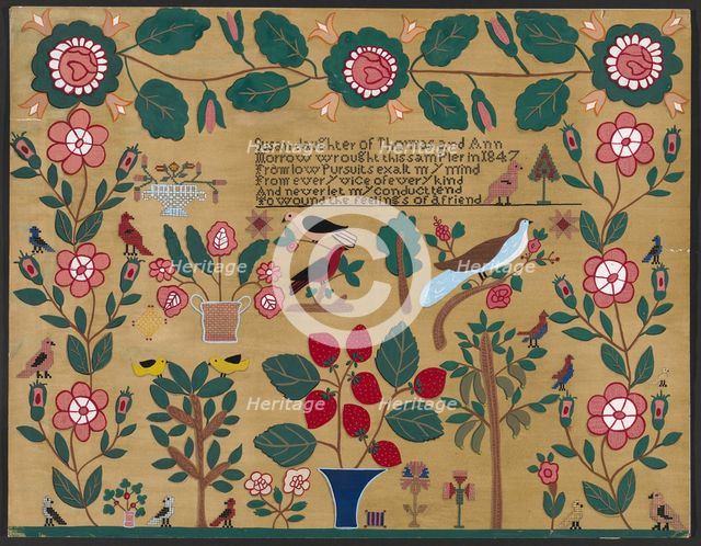 Sampler, c. 1936. Creator: Katherine Hastings.