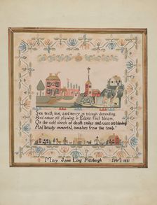 Sampler, c. 1936. Creator: Robert Stewart
