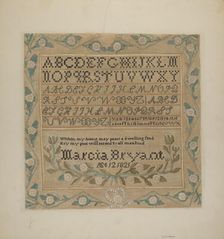 Sampler, c. 1937. Creator: Alfonso Moreno