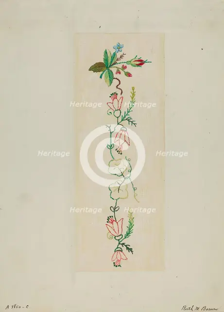 Sampler, c. 1937. Creator: Ruth M. Barnes.