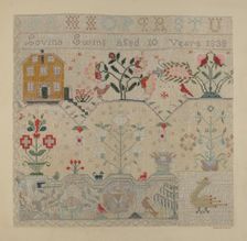 Sampler, c. 1938. Creator: Byron Dingman