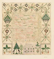 Sampler, c. 1938. Creator: Eva Wilson