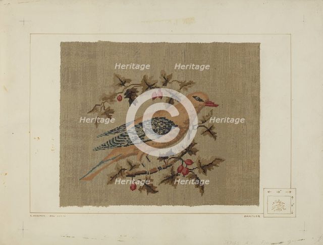 Sampler, c. 1938. Creator: Ralph Morton.