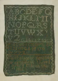 Sampler, c. 1939. Creator: Edna C. Rex
