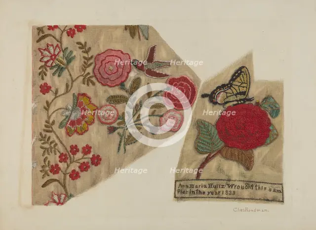 Sampler, c. 1940. Creator: Charles Roadman.