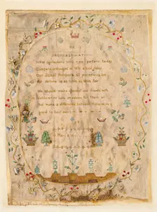 Sampler, c. 1941. Creator: Max Unger
