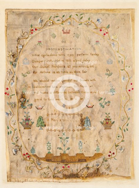 Sampler, c. 1941. Creator: Max Unger.