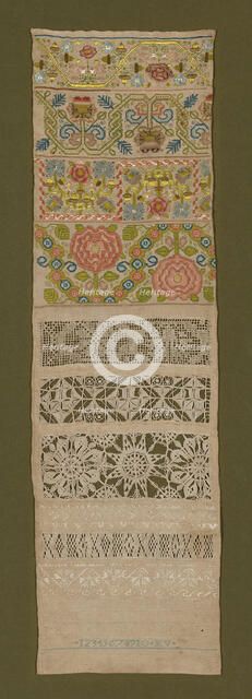 Sampler, England, 1676. Creator: Katherine Veren.
