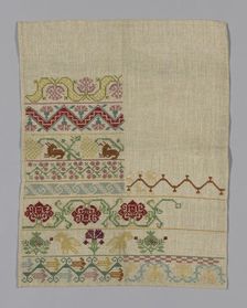 Sampler, England, 1775/1825. Creator: Unknown