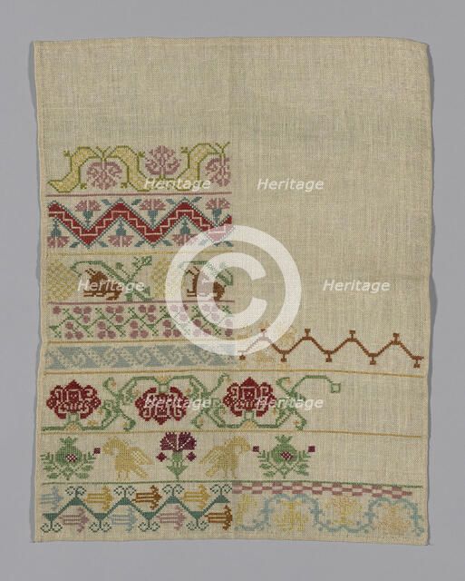 Sampler, England, 1775/1825. Creator: Unknown.