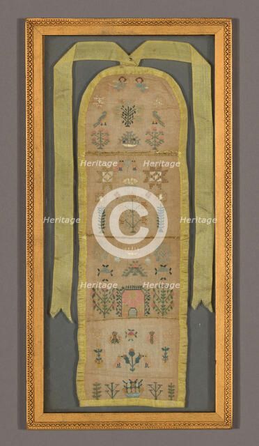 Sampler, England, 1799. Creator: Elizabeth Dudley.