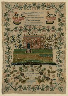 Sampler, England, 1820. Creator: C. S. Peake