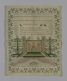 Sampler, England, 19th century. Creator: Mary Holt