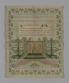 Sampler, England, 19th century. Creator: Mary Holt