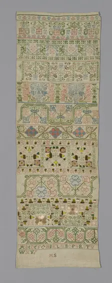 Sampler, England, c. 1660. Creator: Unknown