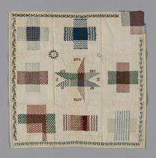 Sampler, Europe, 1828. Creator: Unknown