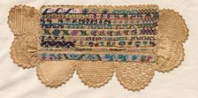 Sampler Fragment, 1800s. Creator: Unknown