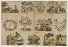 Sampler Fragment, 1819. Creator: Unknown