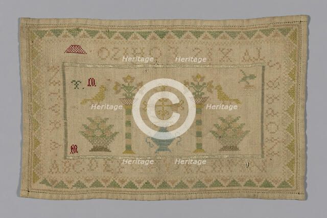Sampler, France, 1775/1825. Creator: Unknown.