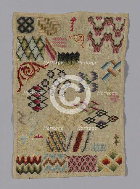 Sampler, France, 18th/19th century. Creator: Unknown.