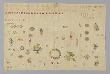 Sampler, France, 19th century. Creator: Unknown