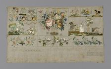 Sampler, France, 19th century. Creator: Unknown