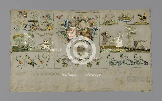 Sampler, France, 19th century. Creator: Unknown.
