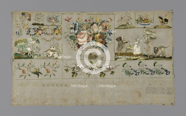 Sampler, France, 19th century. Creator: Unknown.