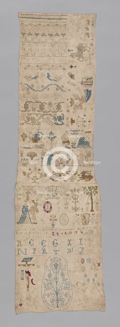 Sampler, Germany, 1719. Creator: Unknown.