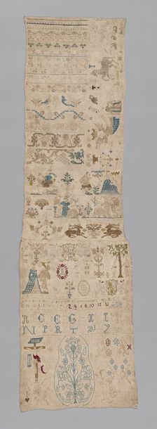 Sampler, Germany, 1719. Creator: Unknown