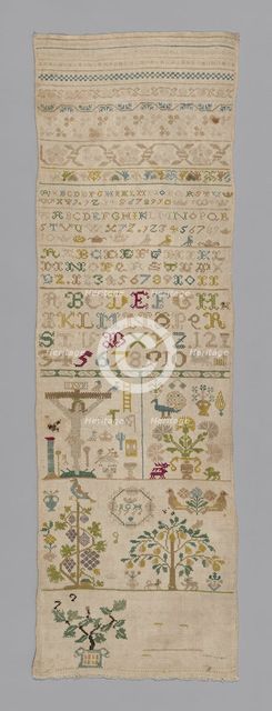 Sampler, Germany, 1766. Creator: Unknown.